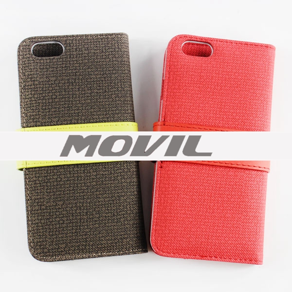 NP-1951 PU leathe funda para Apple iPhone 6-10